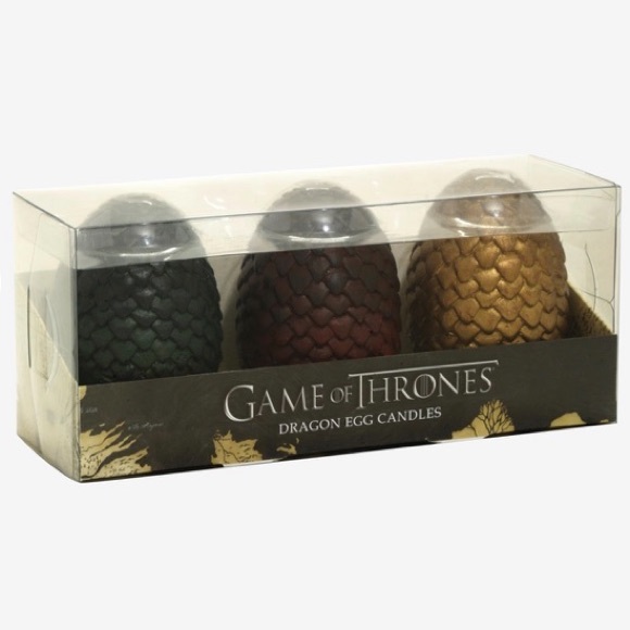 GAME OF THRONES 3 DRAGON EGG CANDLES SET! - Picture 2 of 10
